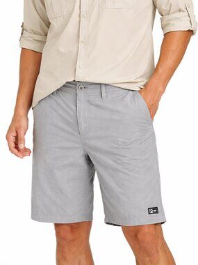 Pelagic Fishing Shorts Mens 34 Gray High Performance Hybrid Stretch Boat Utility